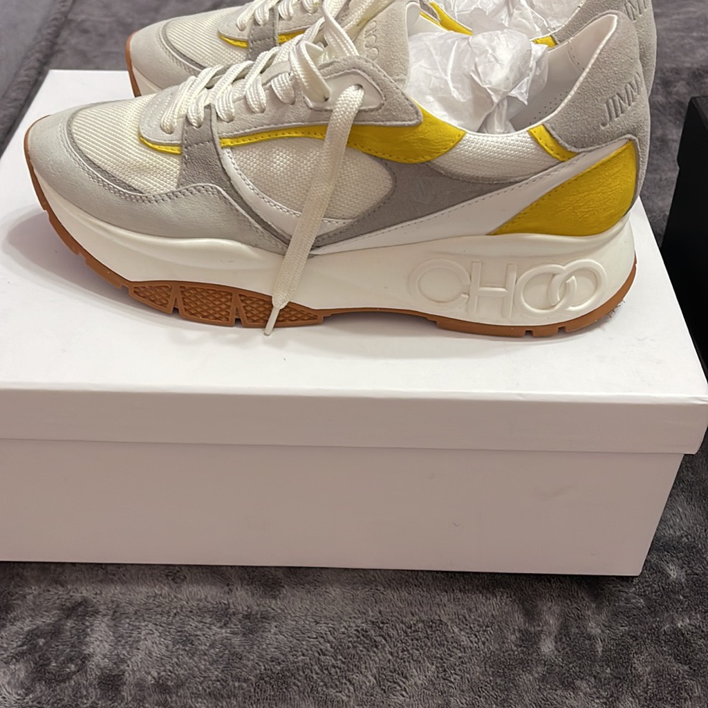 Used Once Jimmy Choo Landon Sneakers Size 40